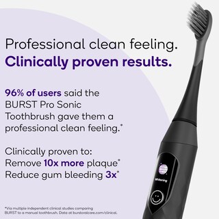 Foto 5 | Cepillo De Dientes Eléctrico Burst Pro Sonic Advanced Black Adult - Venta Internacional.