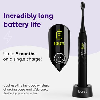 Foto 6 | Cepillo De Dientes Eléctrico Burst Pro Sonic Advanced Black Adult - Venta Internacional.