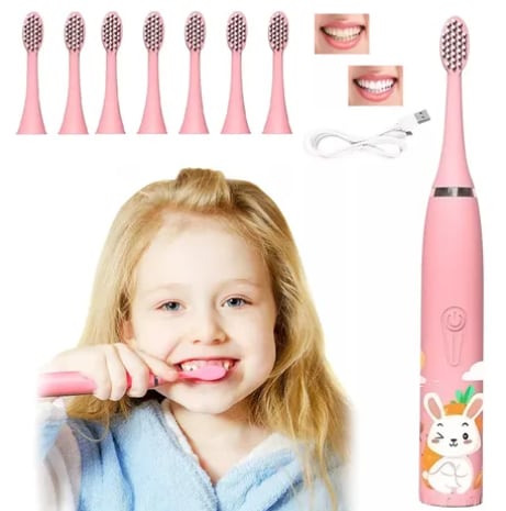 Cepillo Xtellar De Dientes Eléctrico Infantil Recargable De 8 Cabeza $549