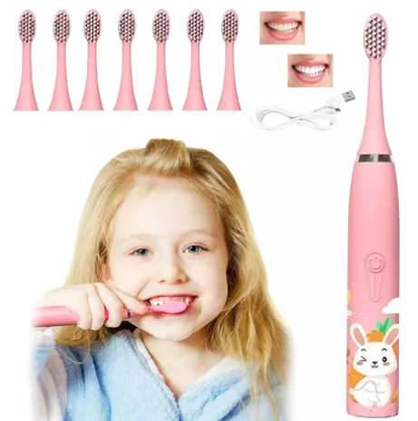 Foto 1 | Cepillo Xtellar De Dientes Eléctrico Infantil Recargable De 8 Cabeza