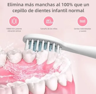 Foto 3 | Cepillo Xtellar De Dientes Eléctrico Infantil Recargable De 8 Cabeza