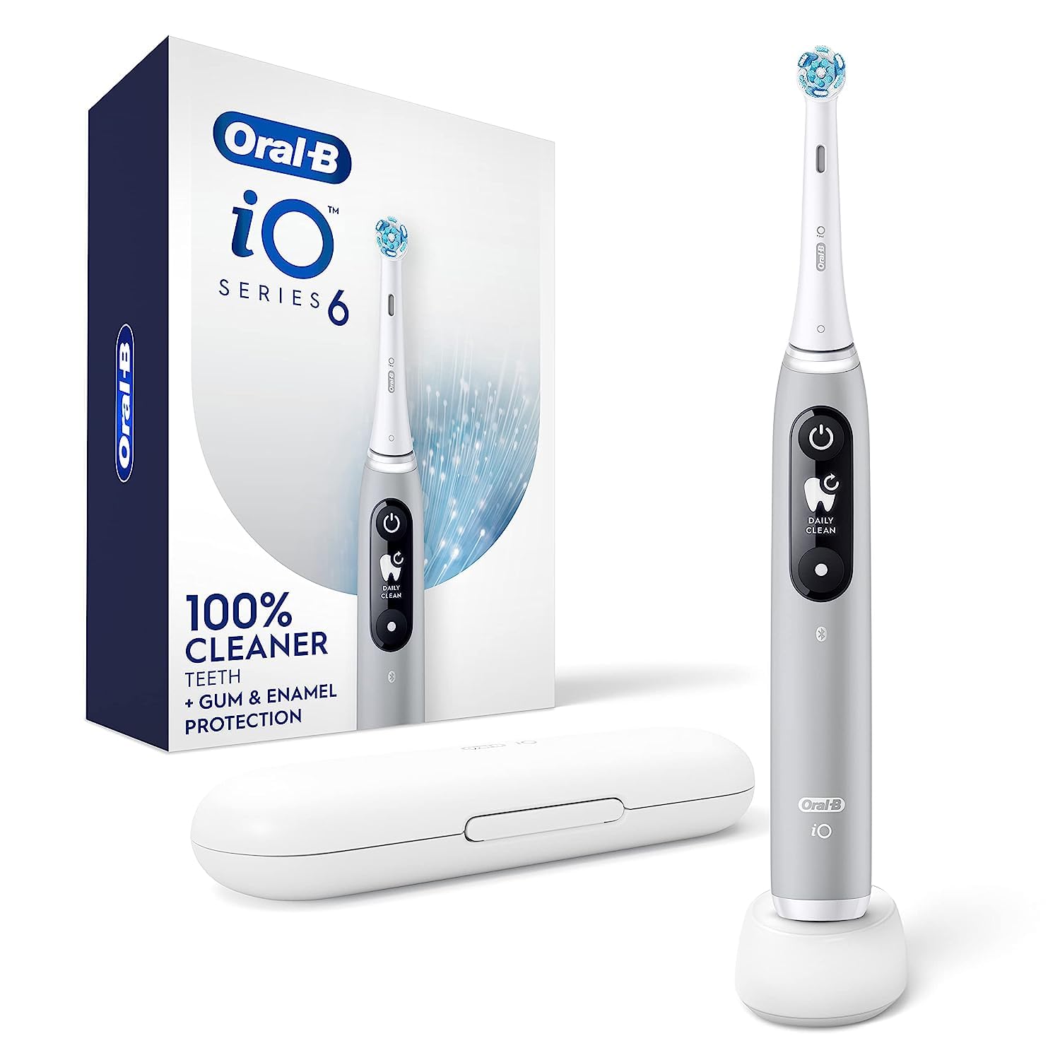 Cepillo De Dientes Eléctrico Oral-b Io Series 6 Recargable Gris Opal - Venta Internacional.