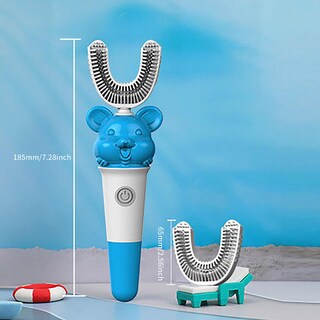 Foto 3 | Cepillo De Dientes Eléctrico Huoguo Cabezal De Cepillo Impermeable En Forma De U - Venta Internacional.