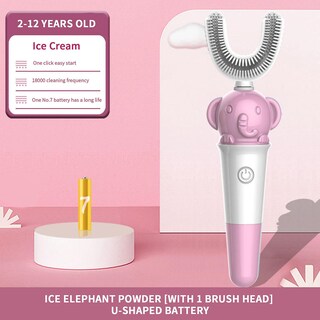 Foto 2 | Cepillo De Dientes Eléctrico Huoguo Cabezal De Cepillo Impermeable En Forma De U - Venta Internacional.