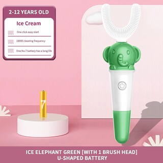 Foto 2 | Cepillo De Dientes Eléctrico Huoguo Cabezal De Cepillo Impermeable En Forma De U - Venta Internacional.