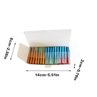 Foto 3 | Cepillos Interdentales Huoguo 50 Unidades Delgados De 0 7 A 1 2 Mm Para Niños Y Adultos - Venta Internacional.