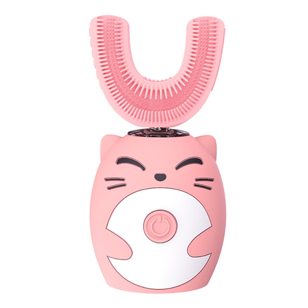 Foto 2 pulgar | Cabezal de Cepillo de Dientes Eléctrico Forma de U de Silicona Rosa para Niños - Venta Internacional
