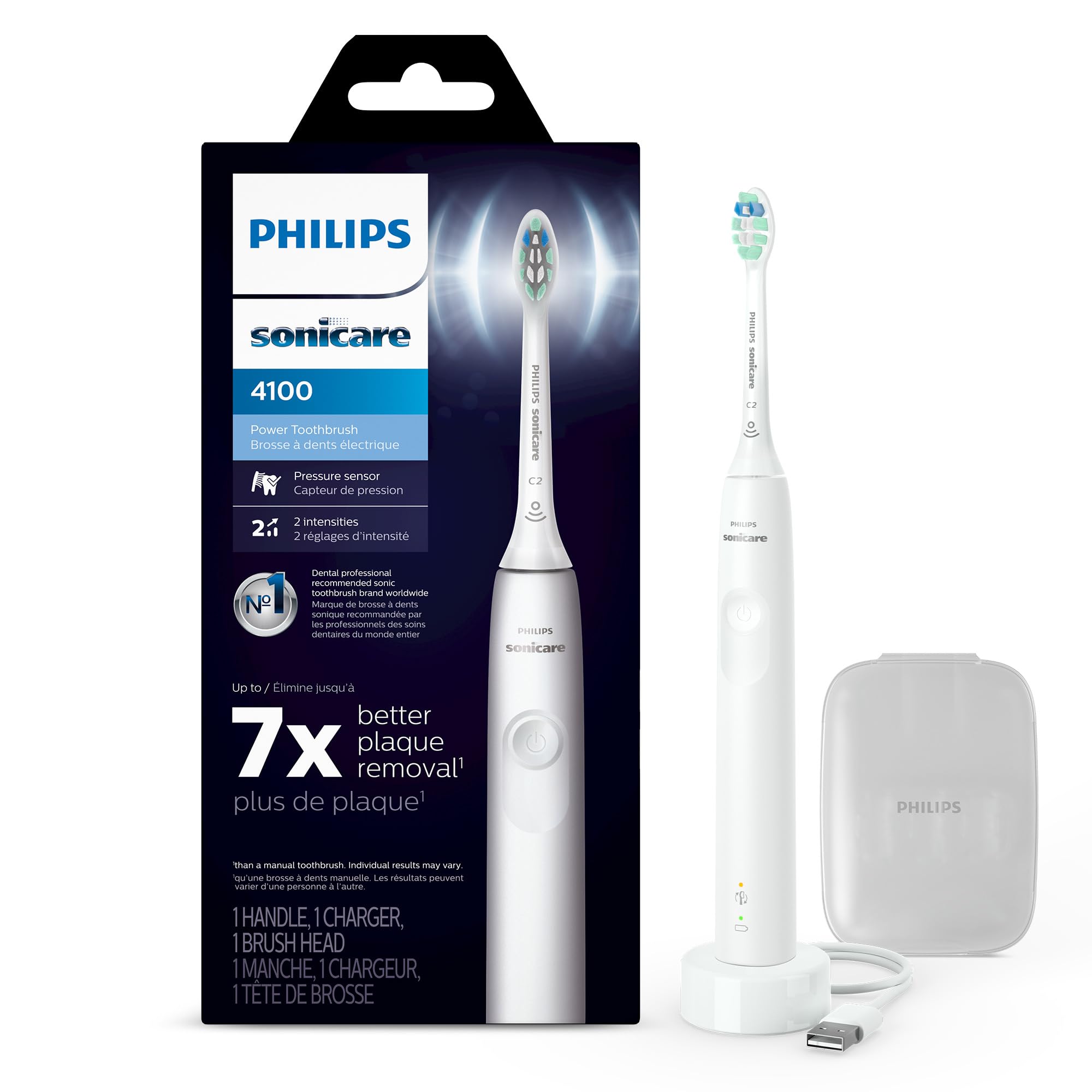 Foto 2 pulgar | Cepillo De Dientes Eléctrico Philips Sonicare 4100 Con Funda Blanca - Venta Internacional.