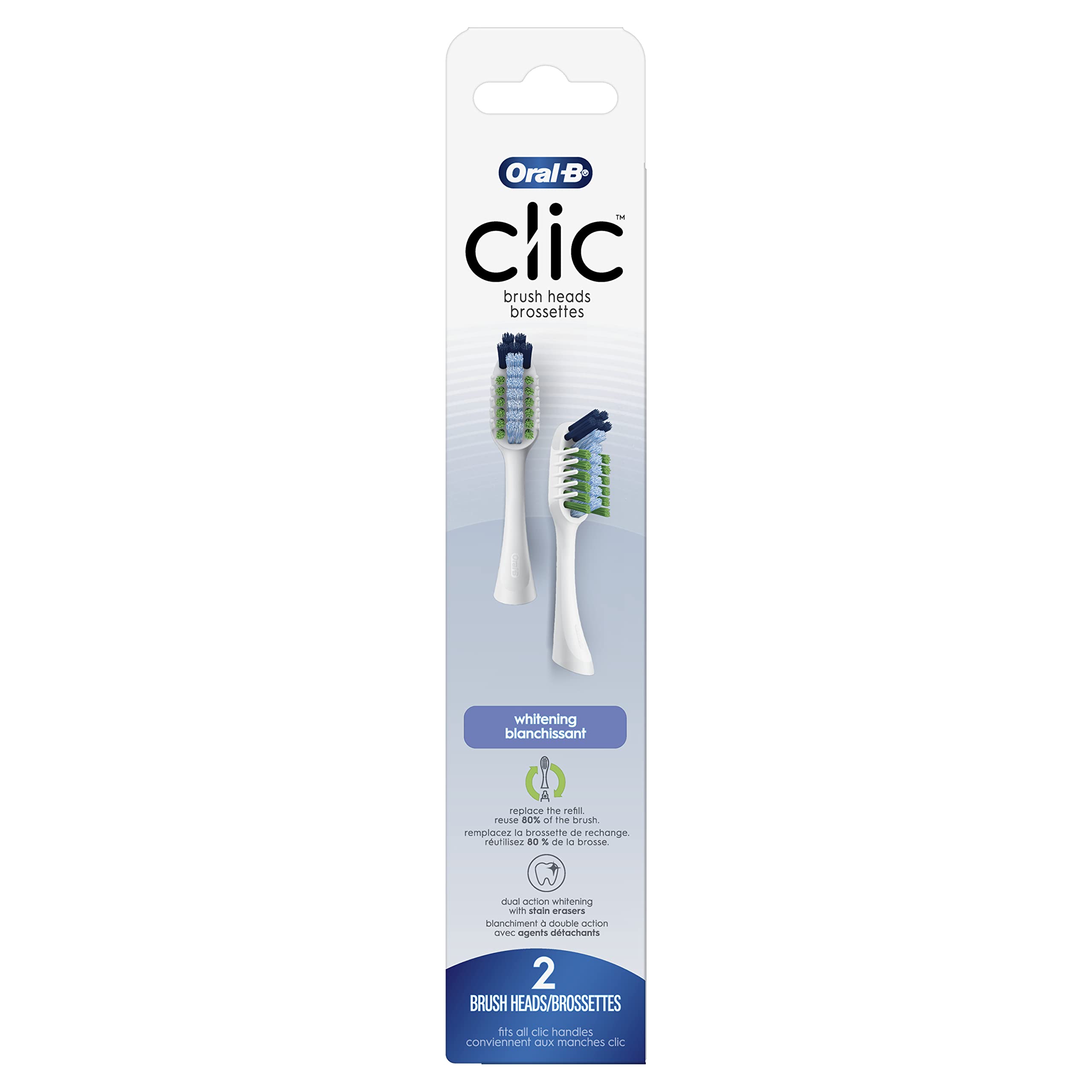 Foto 2 pulgar | Cabezales De Repuesto Para Cepillos De Dientes Oral-b Clic Whitening 2 - Venta Internacional.