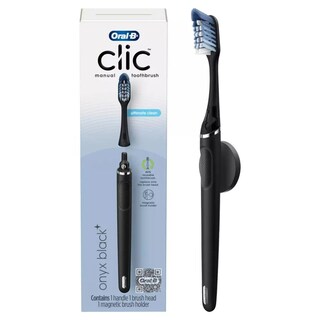 Foto 1 | Cepillo De Dientes Oral-b Clic Manual Onyx Black Con Soporte 1 Unidad - Venta Internacional.