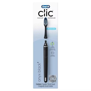Foto 2 | Cepillo De Dientes Oral-b Clic Manual Onyx Black Con Soporte 1 Unidad - Venta Internacional.