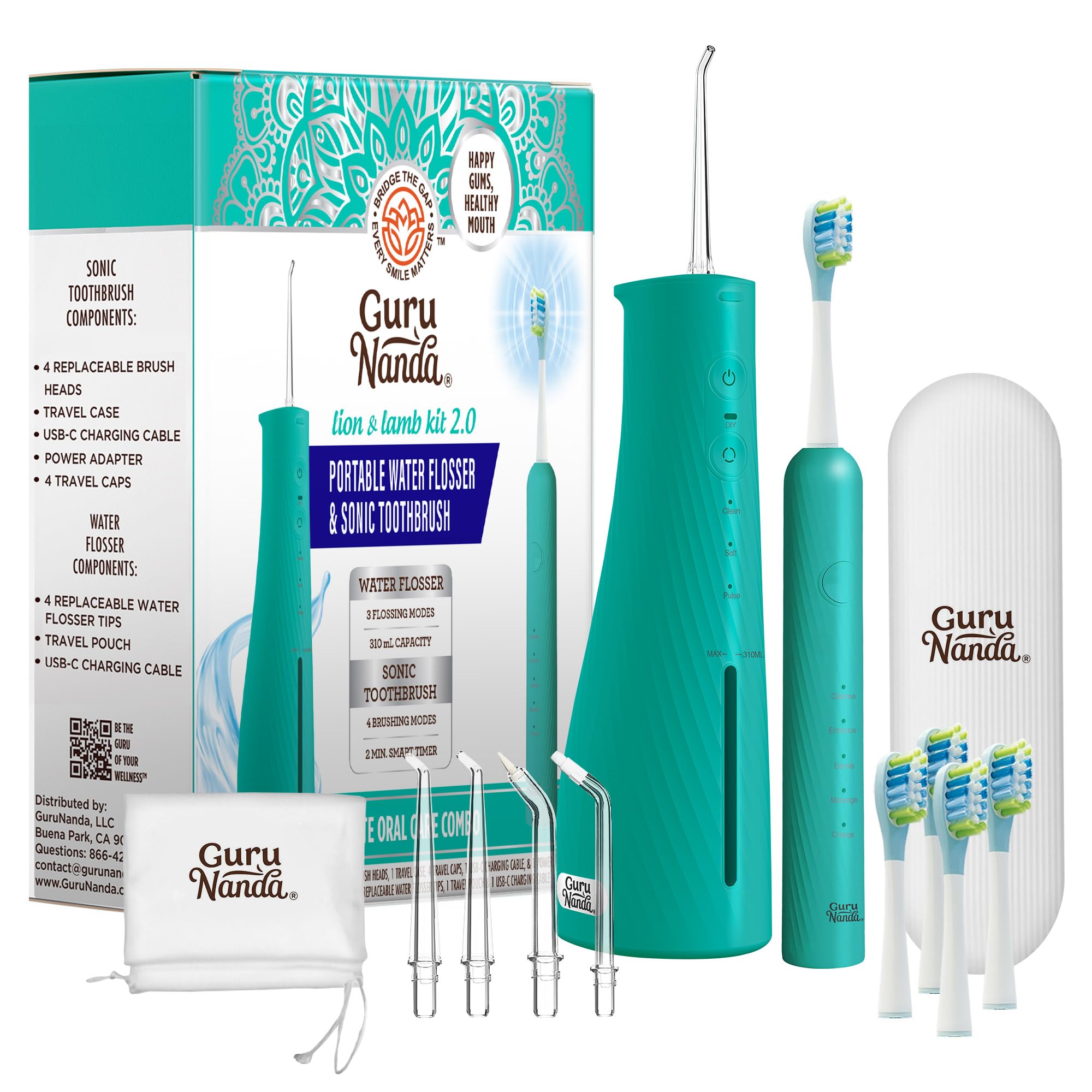 Foto 1 | Cepillo De Dientes Eléctrico E Hilo Dental Gurunanda Lion & Lamb - Venta Internacional.
