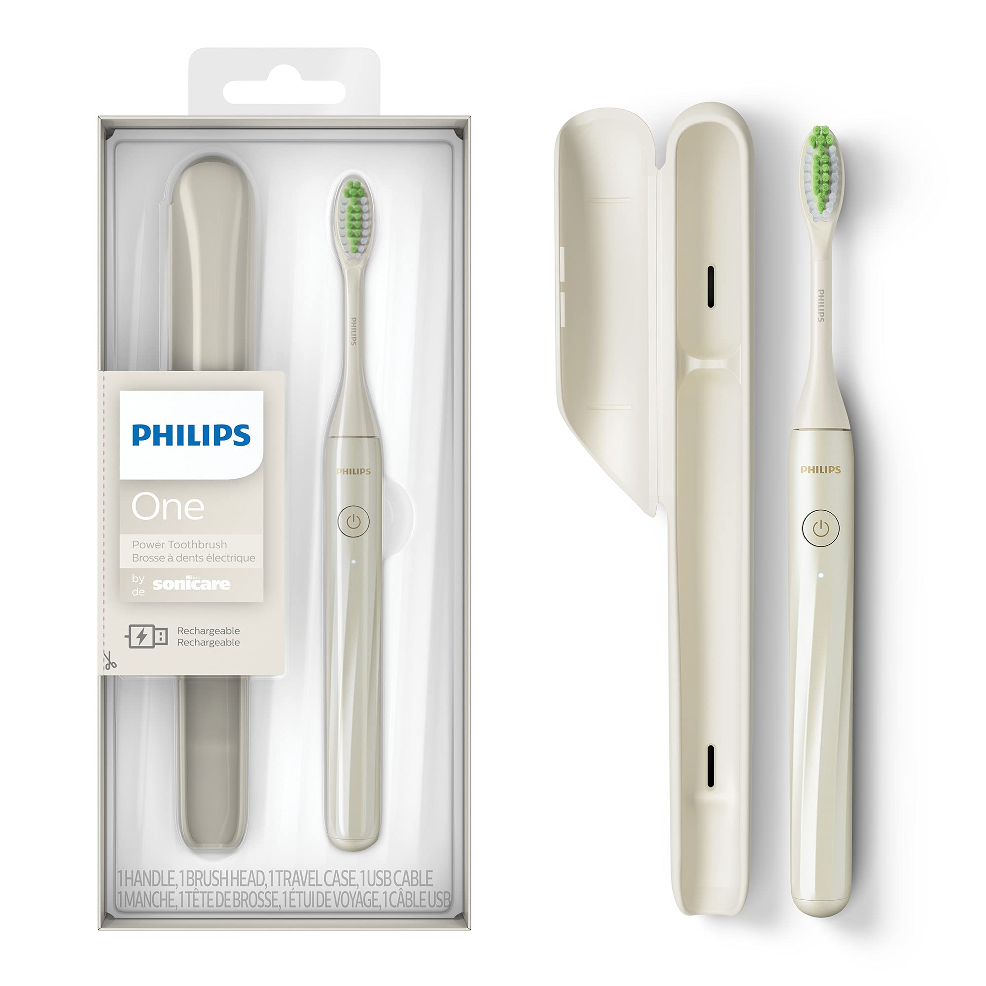 Foto 2 pulgar | Cepillo De Dientes Philips Sonicare One Recargable Snow Hy1200/27 - Venta Internacional.