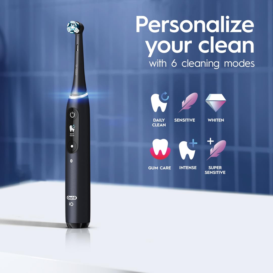 Foto 4 | Cepillo De Dientes Eléctrico Oral-b Io Series 8 Con 2 Cabezales De Cepillo Negro - Venta Internacional.