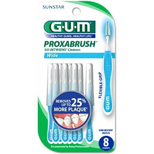 Foto 1 | Cepillo Interdental GUM Proxabrush Go-Betweens Wide 1 Caja de 8 Piezas - Venta Internacional