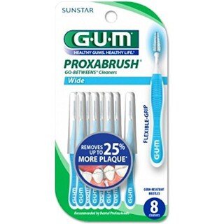 Foto 1 | Cepillo Interdental GUM Proxabrush Go-Betweens Wide 1 Caja de 8 Piezas - Venta Internacional