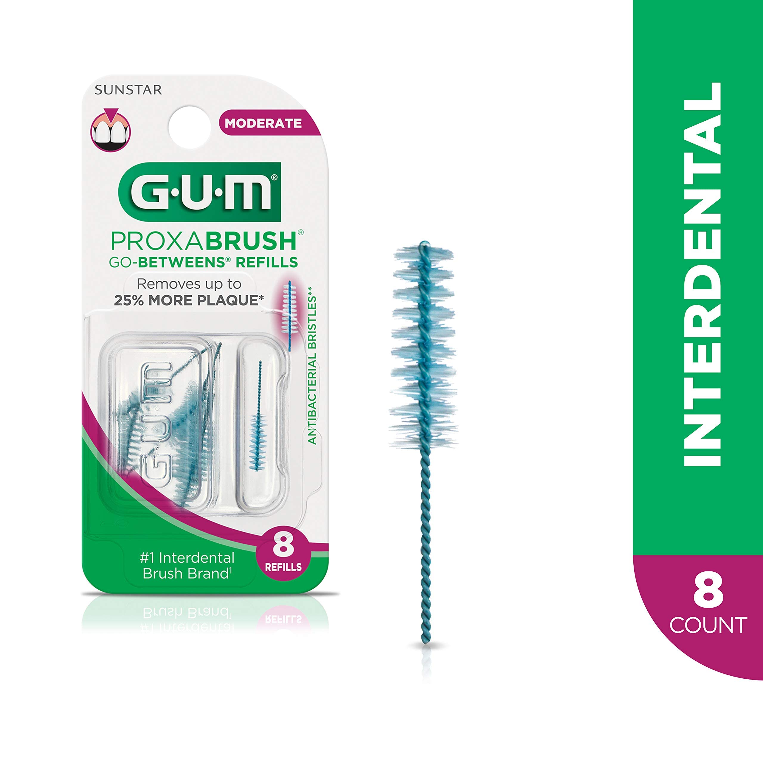 Foto 4 pulgar | Recambios de Cepillo Interdental GUM Proxabrush 1 Caja de 8 Piezas - Venta Internacional