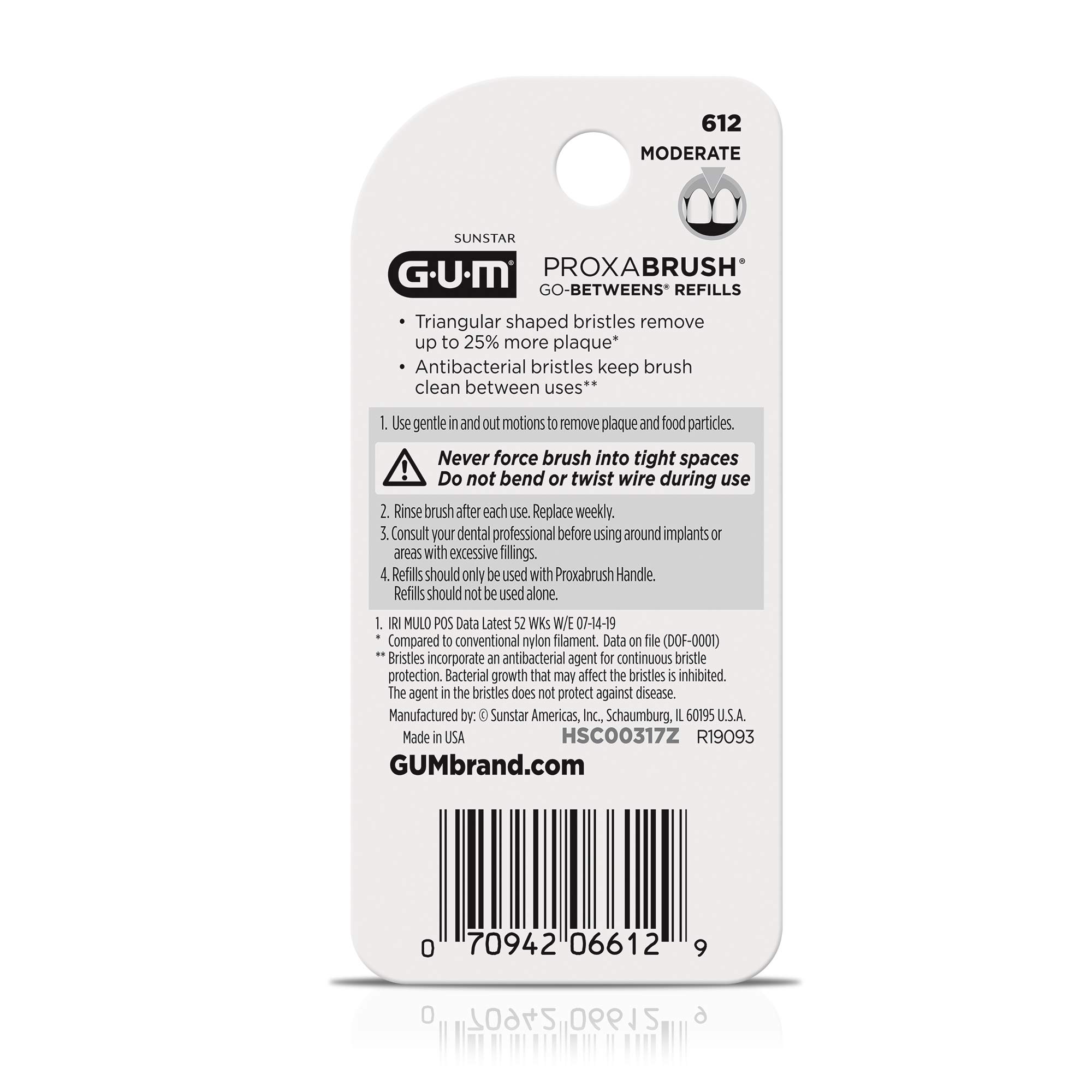 Foto 5 pulgar | Recambios de Cepillo Interdental GUM Proxabrush 1 Caja de 8 Piezas - Venta Internacional