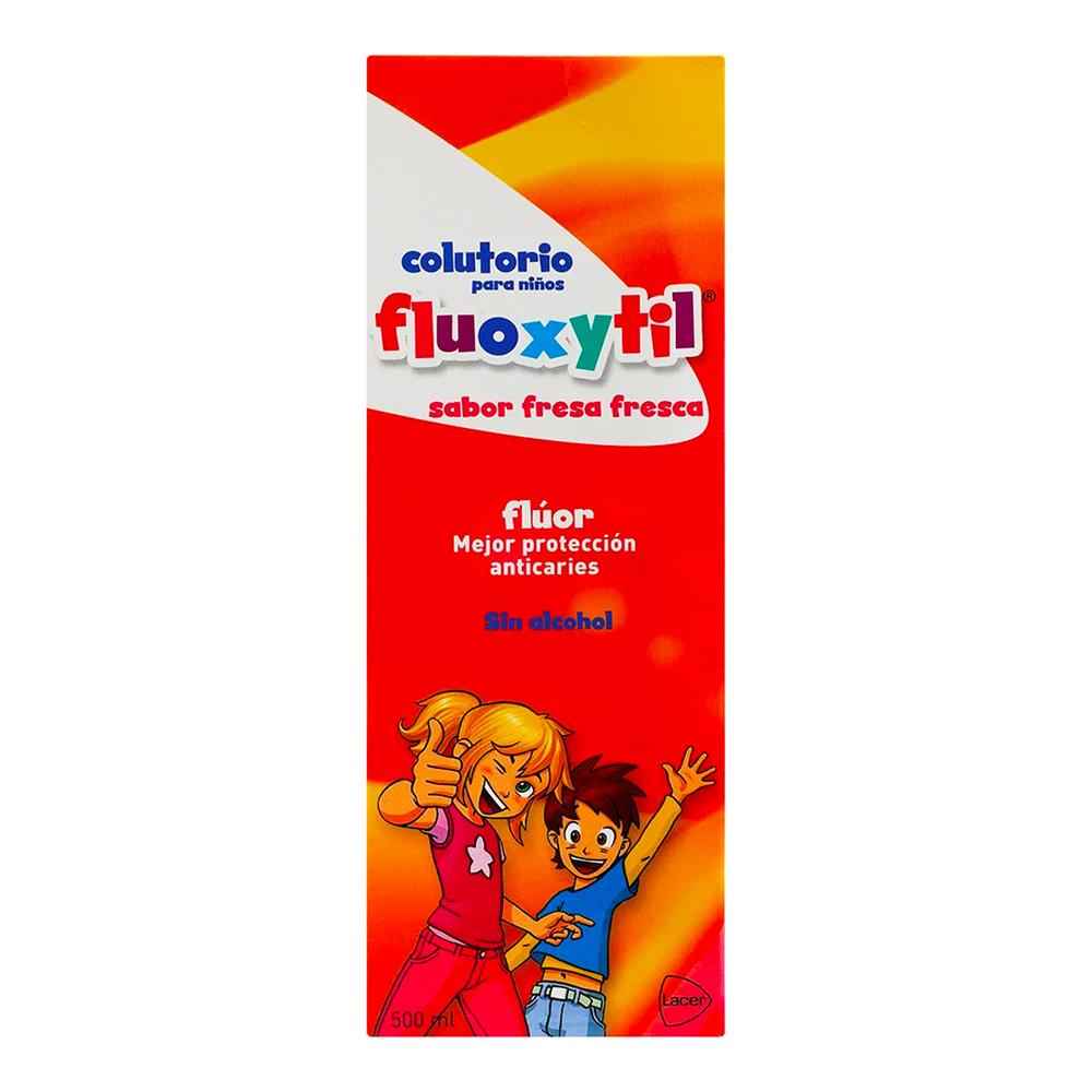 Foto 2 pulgar | Colutorio Infantil Fluoxytil Sabor Fresa 500 ml