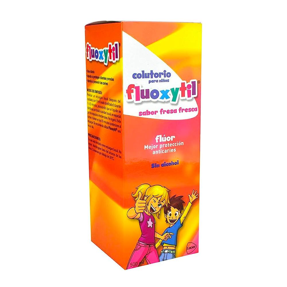 Foto 3 pulgar | Colutorio Infantil Fluoxytil Sabor Fresa 500 ml