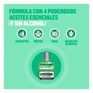 Foto 2 | Enjuague Bucal Listerine Anticaries Zero 250 Ml