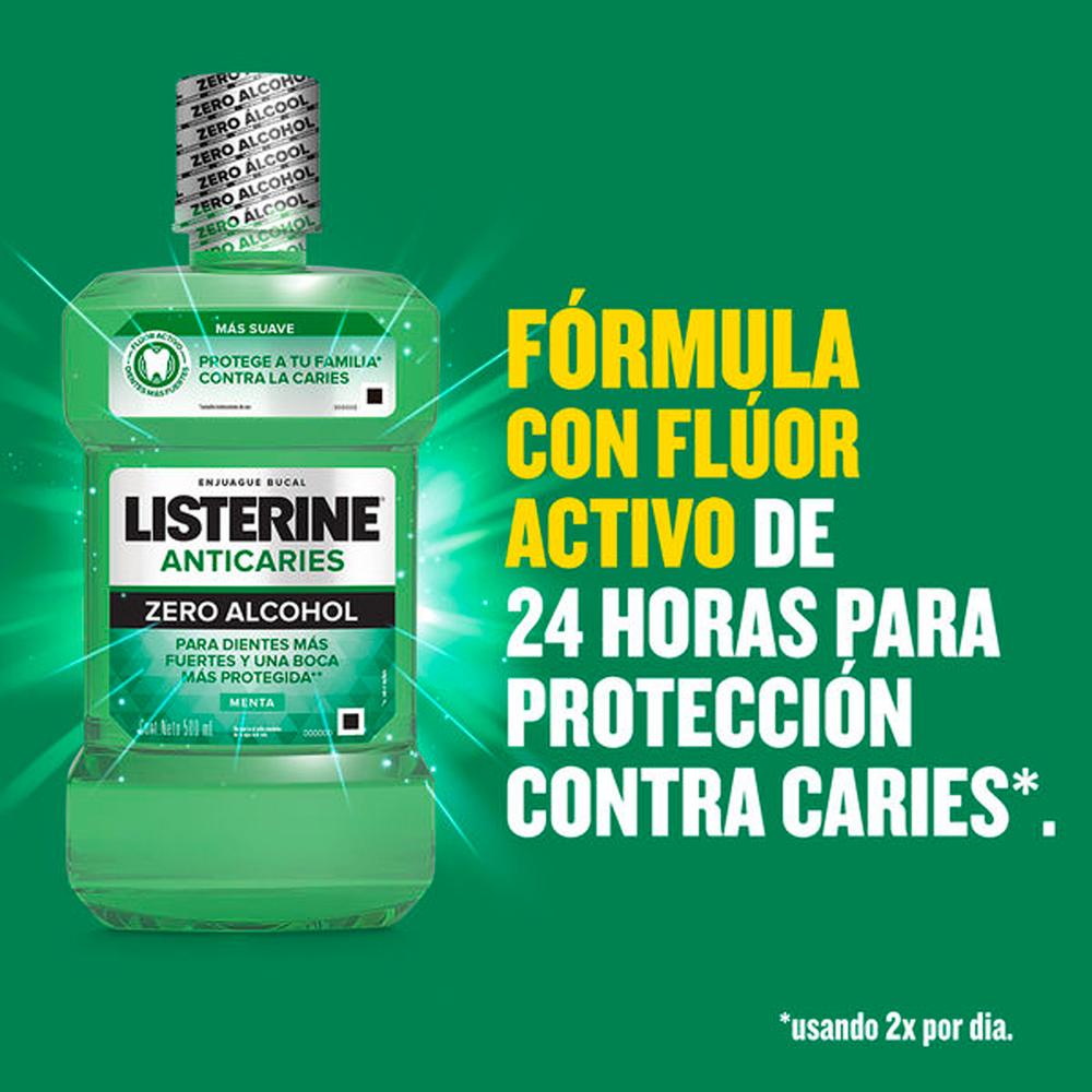 Foto 4 pulgar | Enjuague Bucal Listerine Anticaries Zero 250 Ml