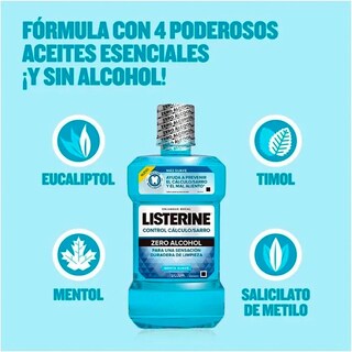 Foto 3 | Enjuague Bucal Listerine Control Sarro 250 ml
