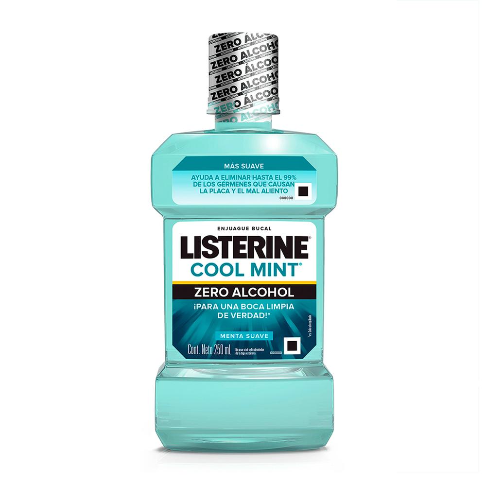 Foto 2 pulgar | Enjuague Bucal Listerine Cool Mint Zero Alcohol 250 ml