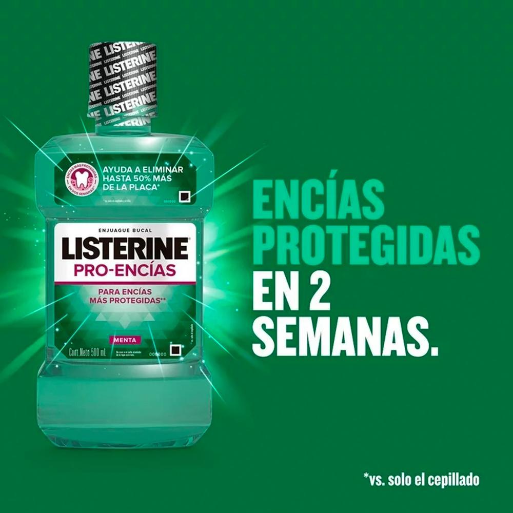 Foto 2 | Enjuague Bucal Listerine Pro Encías 500 Ml