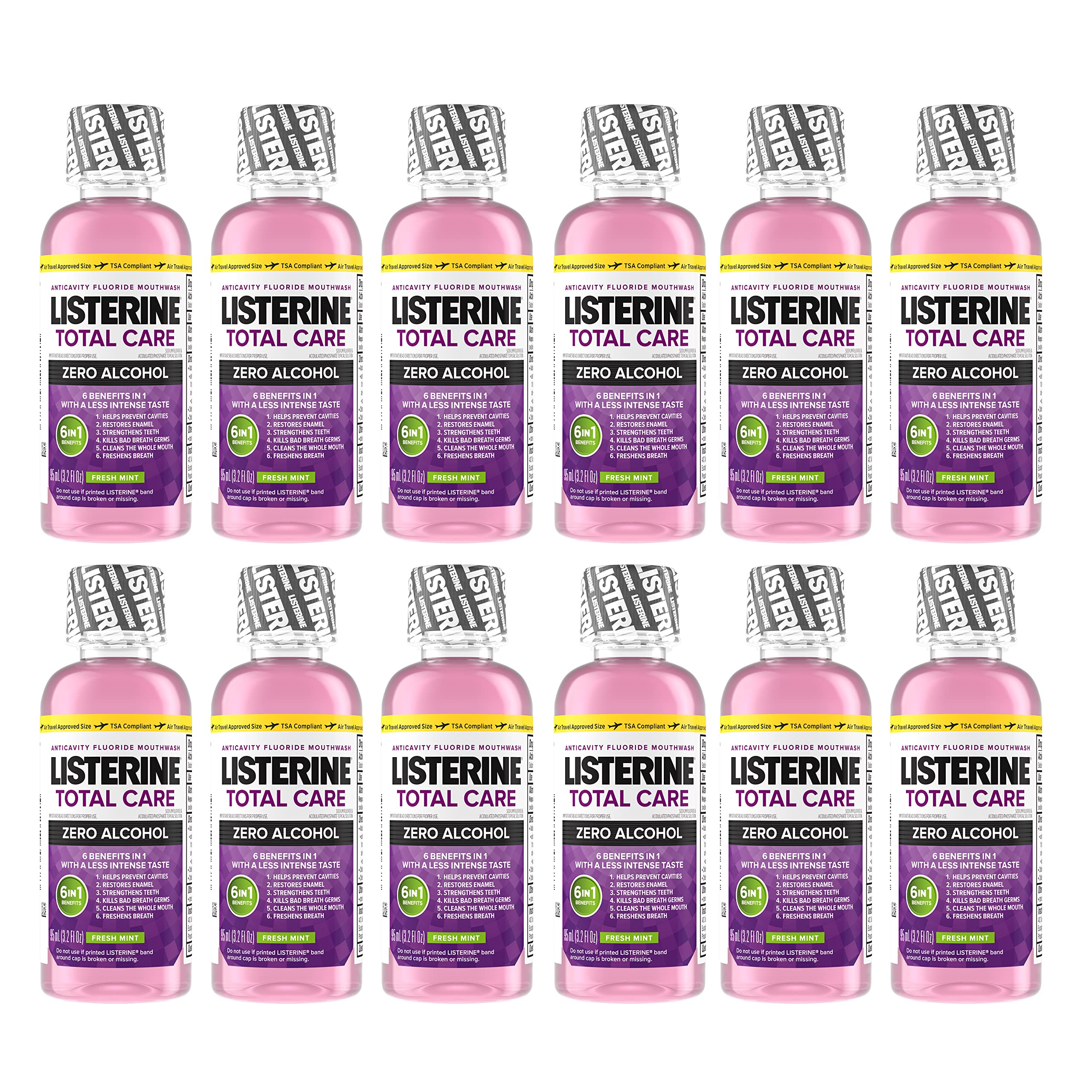Enjuague Bucal Listerine Total Care Sin Alcohol De 95 Ml (paquete De 12) - Venta Internacional. $1,062