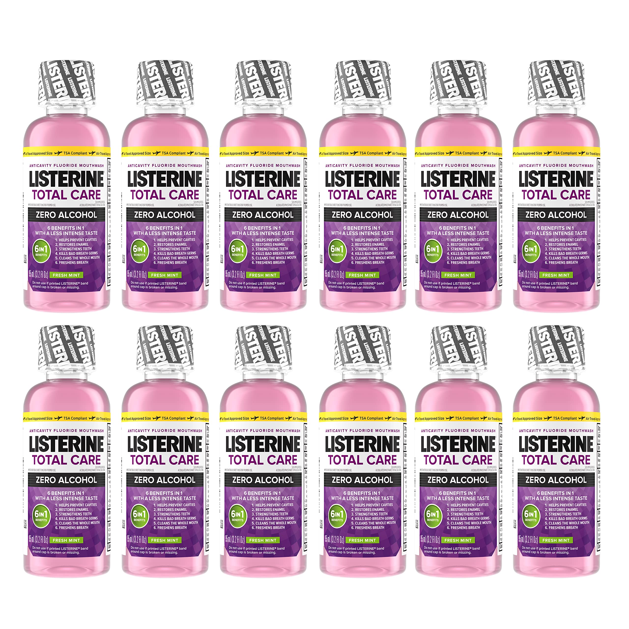 Enjuague Bucal Listerine Total Care Sin Alcohol De 95 Ml (paquete De 12) - Venta Internacional.