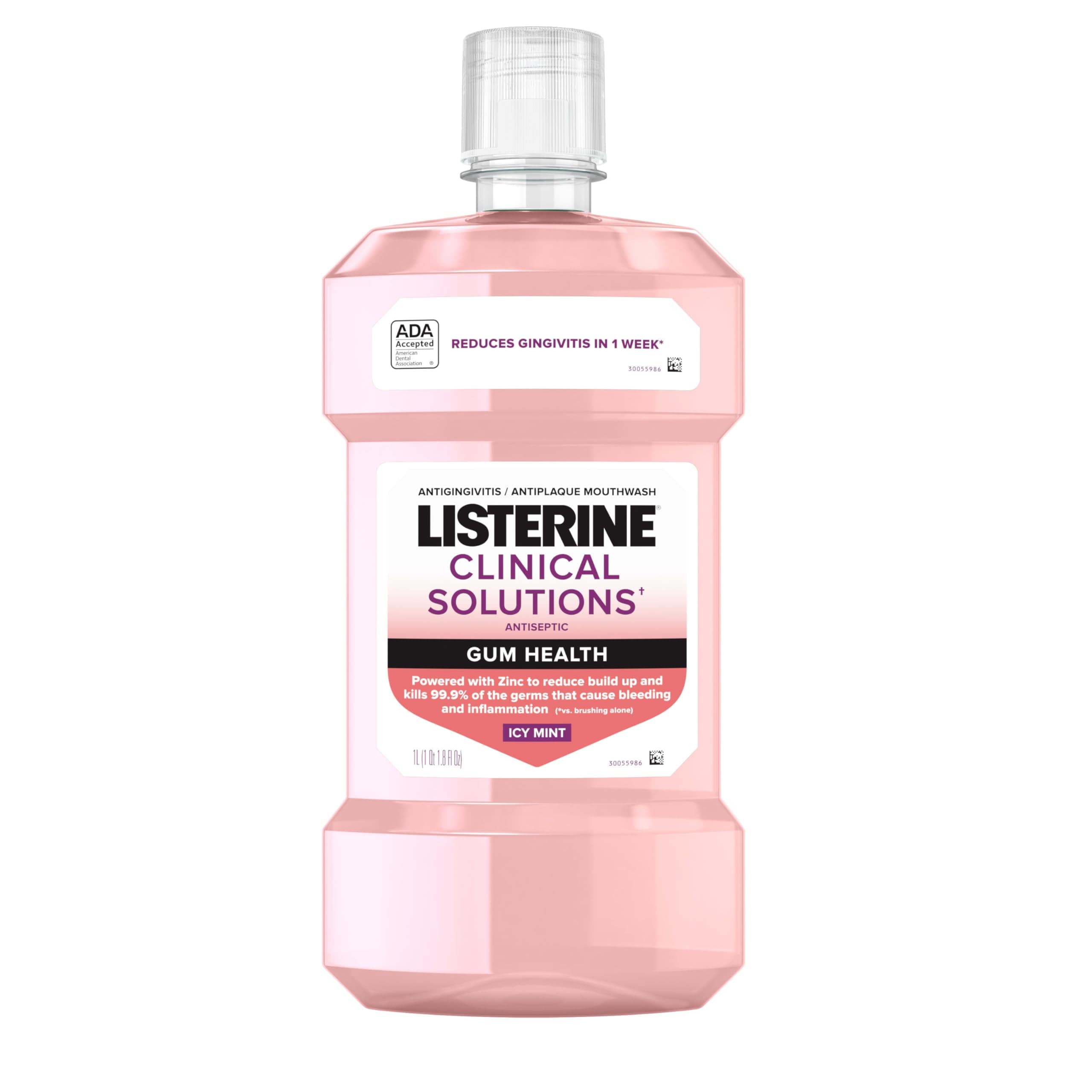 Enjuague Bucal Listerine Clinical Solutions Gum Health, 1 Litro, Menta Helada - Venta Internacional. $545