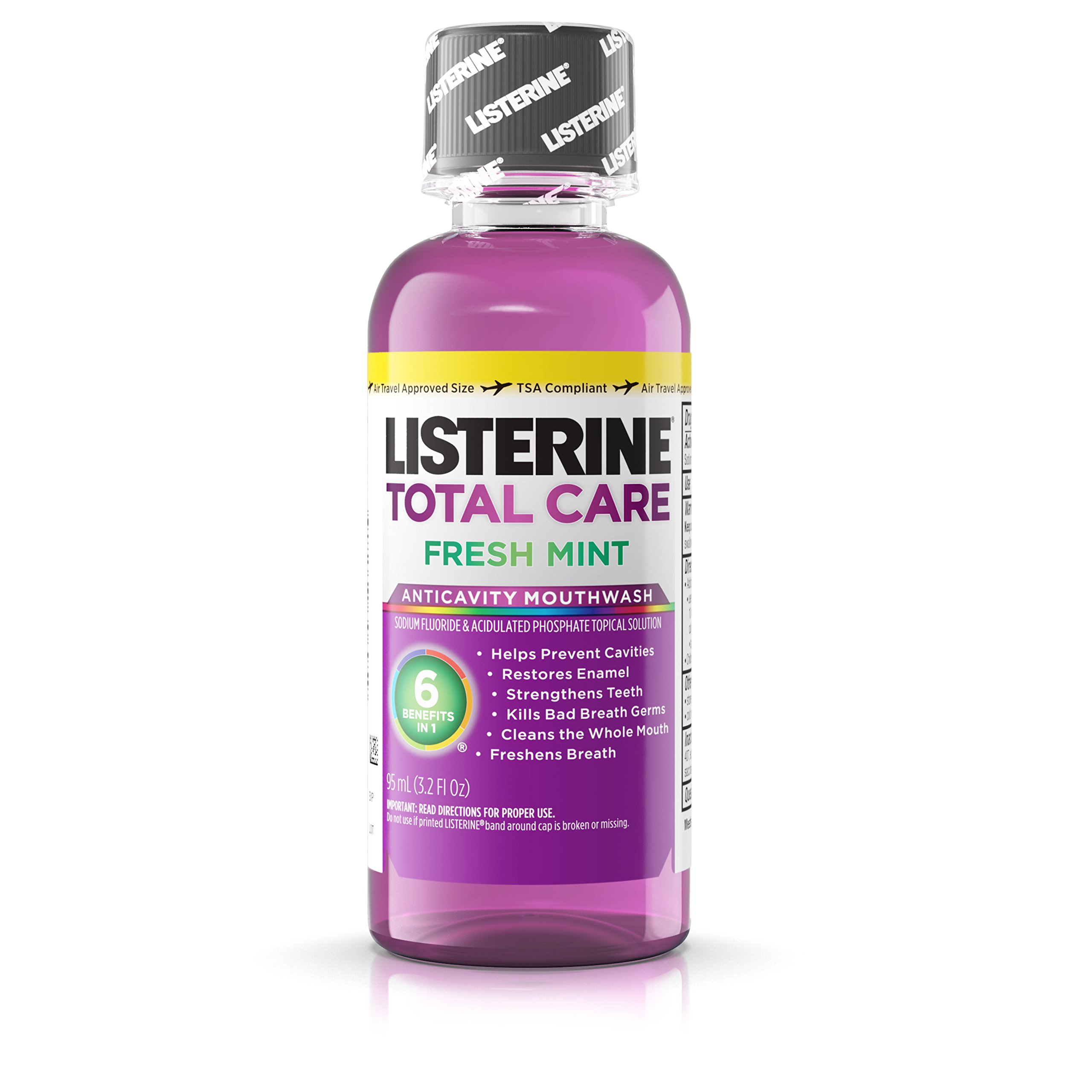 Foto 2 pulgar | Enjuague Bucal Listerine Total Care Anticaries Fresh Mint 95 Ml X24 - Venta Internacional.