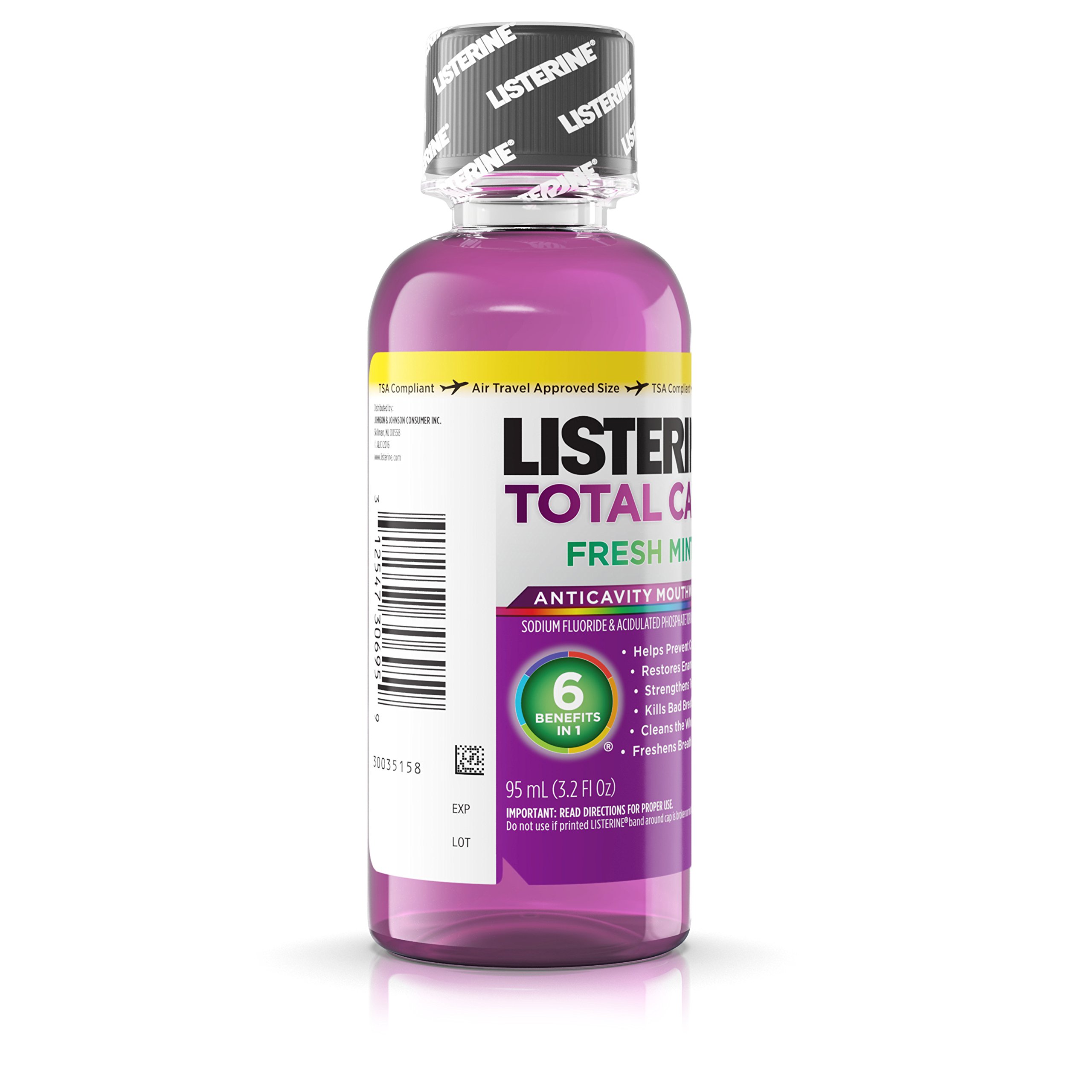 Foto 3 pulgar | Enjuague Bucal Listerine Total Care Anticaries Fresh Mint 95 Ml X24 - Venta Internacional.