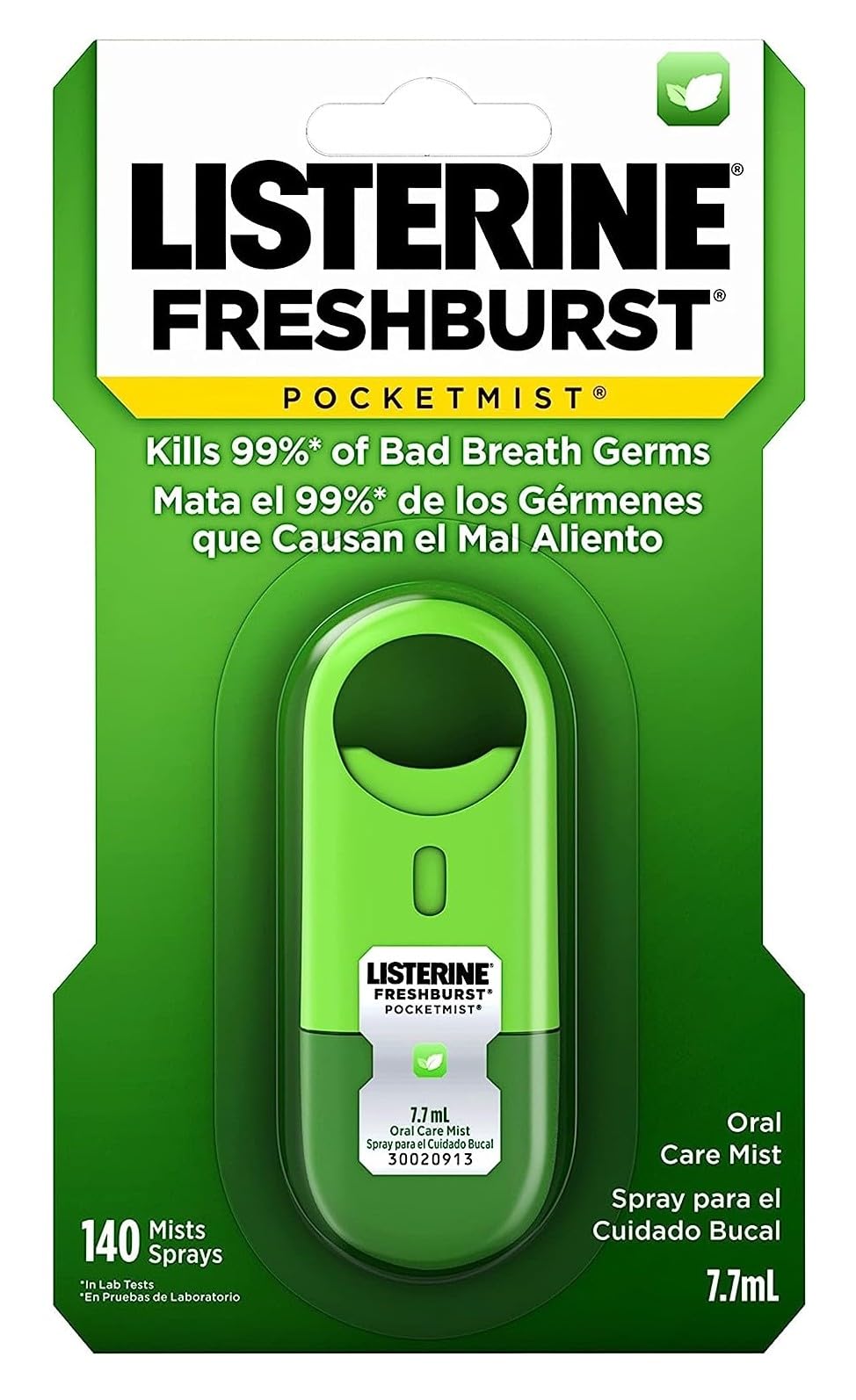 Foto 2 pulgar | Bruma Para El Cuidado Bucal Listerine Freshburst Pocketmist Fresh Breath - Venta Internacional.