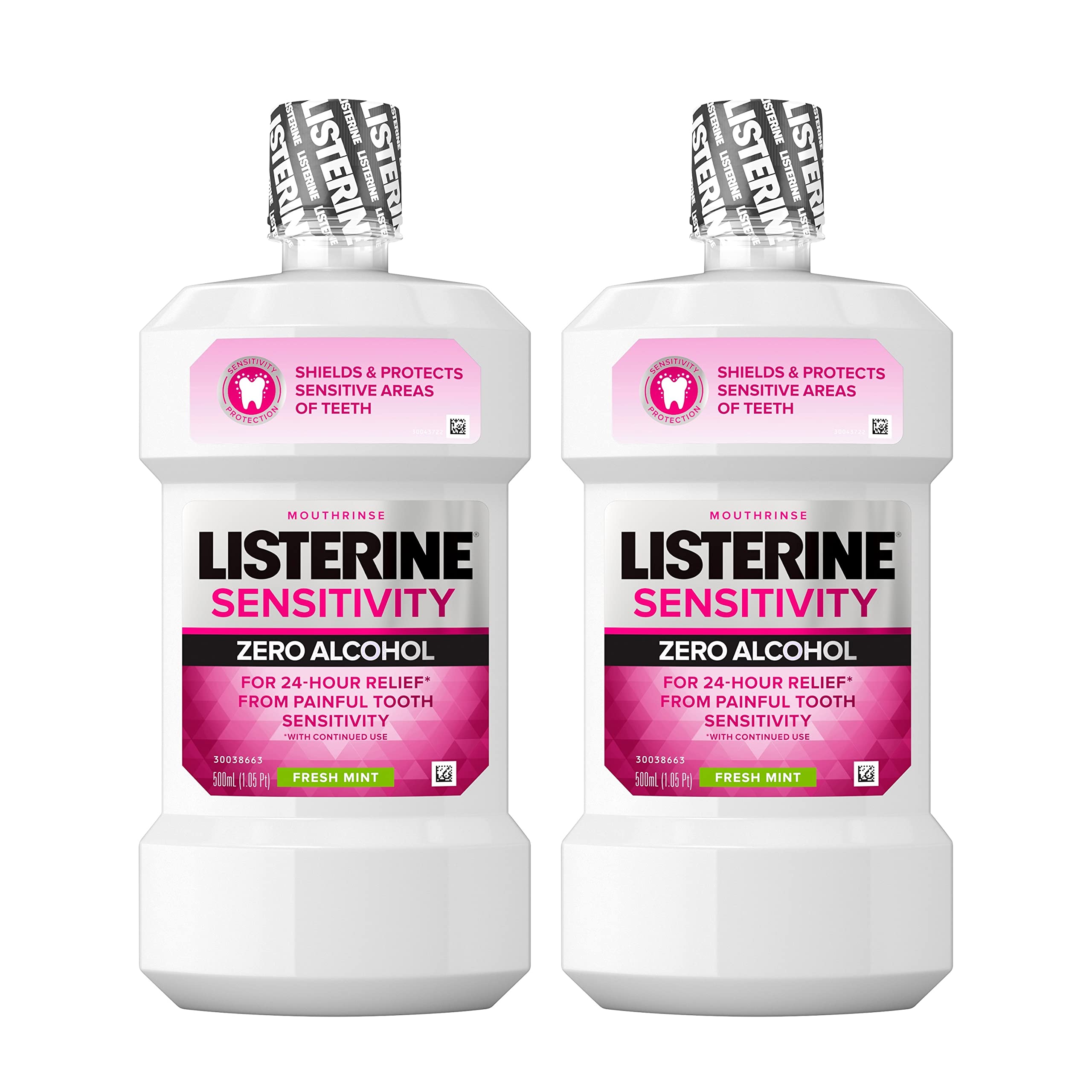 Foto 2 pulgar | Enjuague Bucal Listerine Sensitivity Zero Alcohol, 500 Ml (paquete De 2) - Venta Internacional.