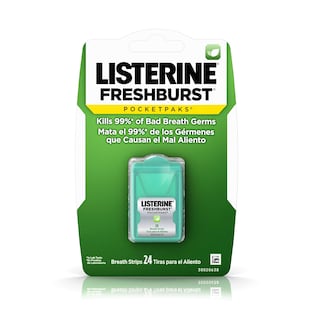 Foto 2 | Breath Strips Listerine Freshburst Pocketpaks, 24 Tiras (paquete De 12) - Venta Internacional.