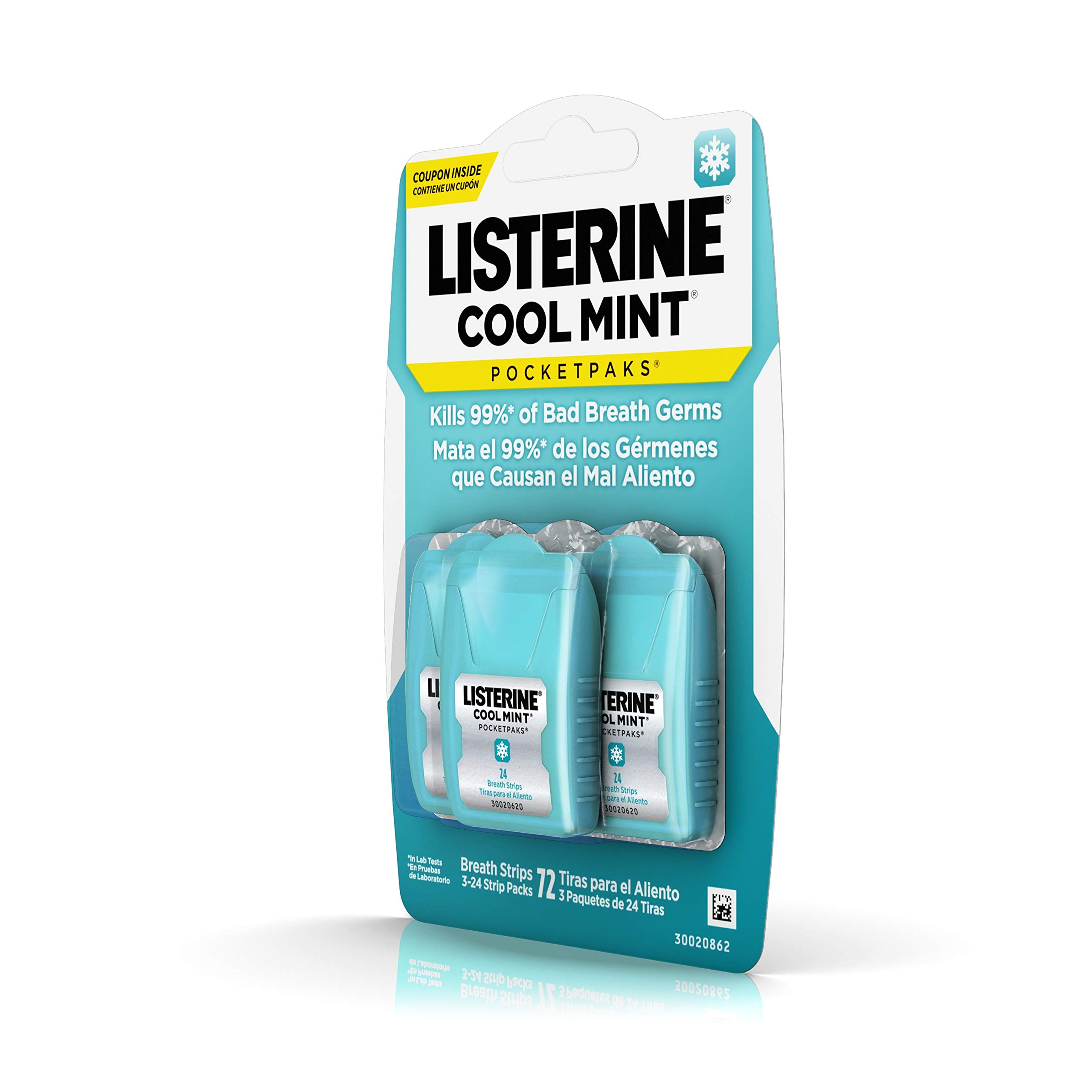 Foto 6 pulgar | Breath Strips Listerine Cool Mint Pocketpaks 72 Unidades (paquete De 6) - Venta Internacional.