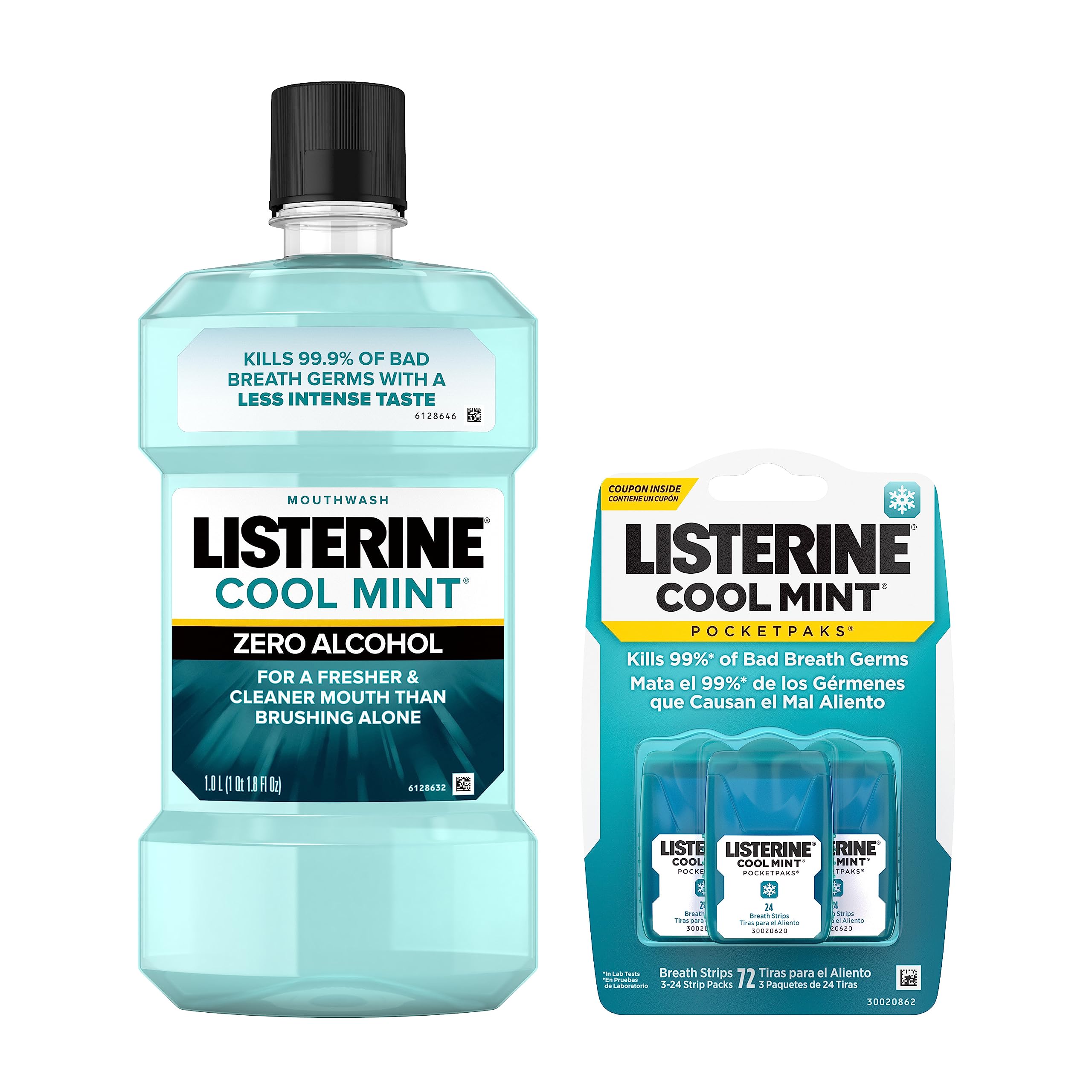 Foto 2 pulgar | Enjuagues Bucales Y Tiras Para El Aliento Listerine Cool Mint, 1 L X 3 Paquetes De 24 - Venta Internacional.