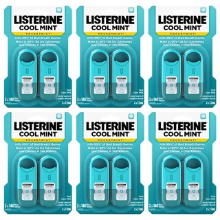 Foto 1 | Bruma Para El Cuidado Bucal Listerine Cool Mint Pocketmist De 7,7 Ml, Paquete De 6 - Venta Internacional.
