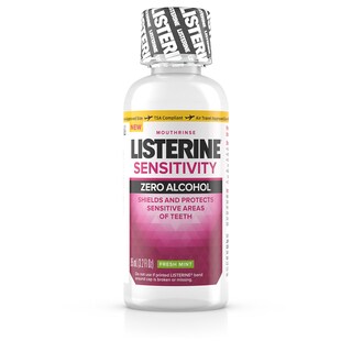 Foto 2 | Enjuague Bucal Listerine Sensitivity Zero Alcohol Fresh Menta 95 Ml X3 - Venta Internacional.