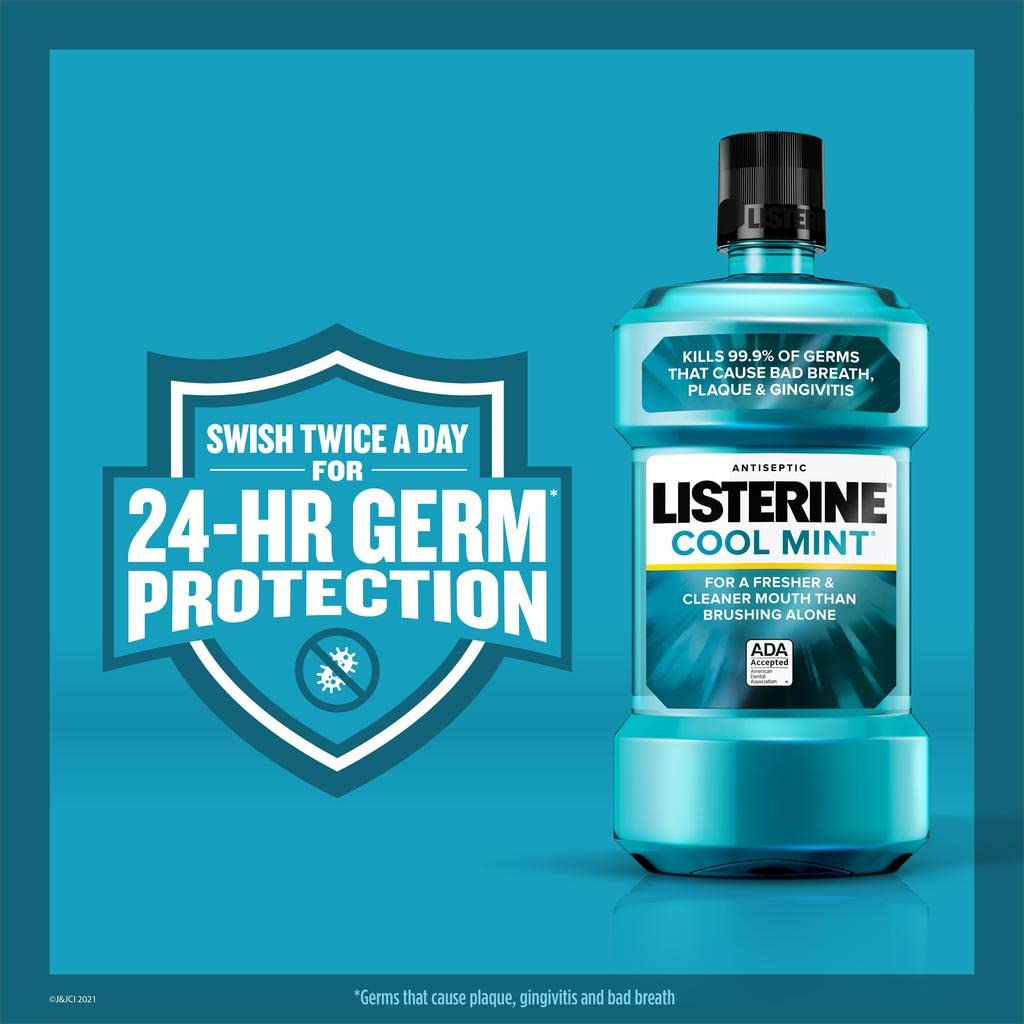 Foto 6 pulgar | Enjuague Bucal Listerine Cool Mint Antiséptico 1,5 L - Venta Internacional.