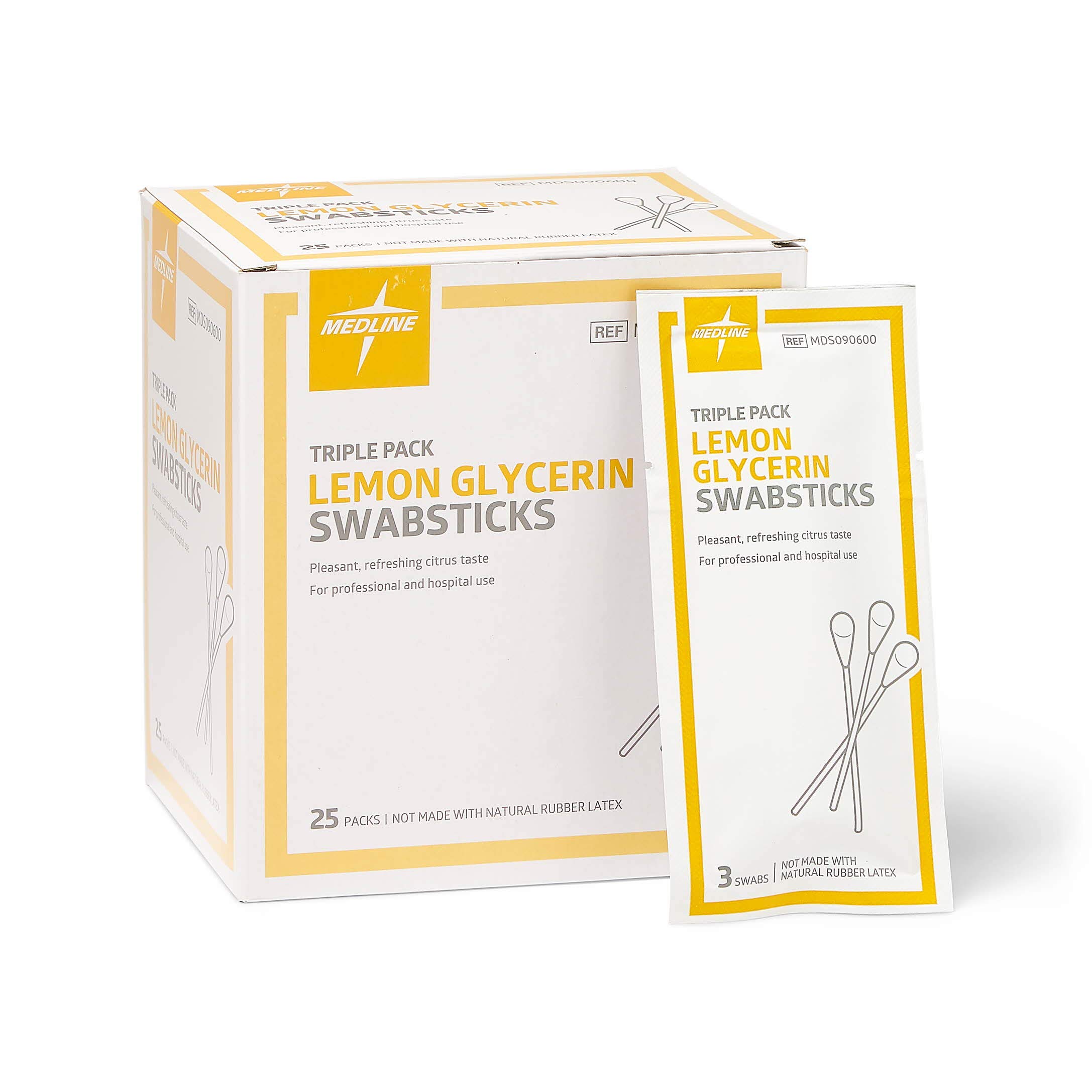 Glicerina De Limón Swabsticks Medline Para Boca Seca, 750 Unidades - Venta Internacional.