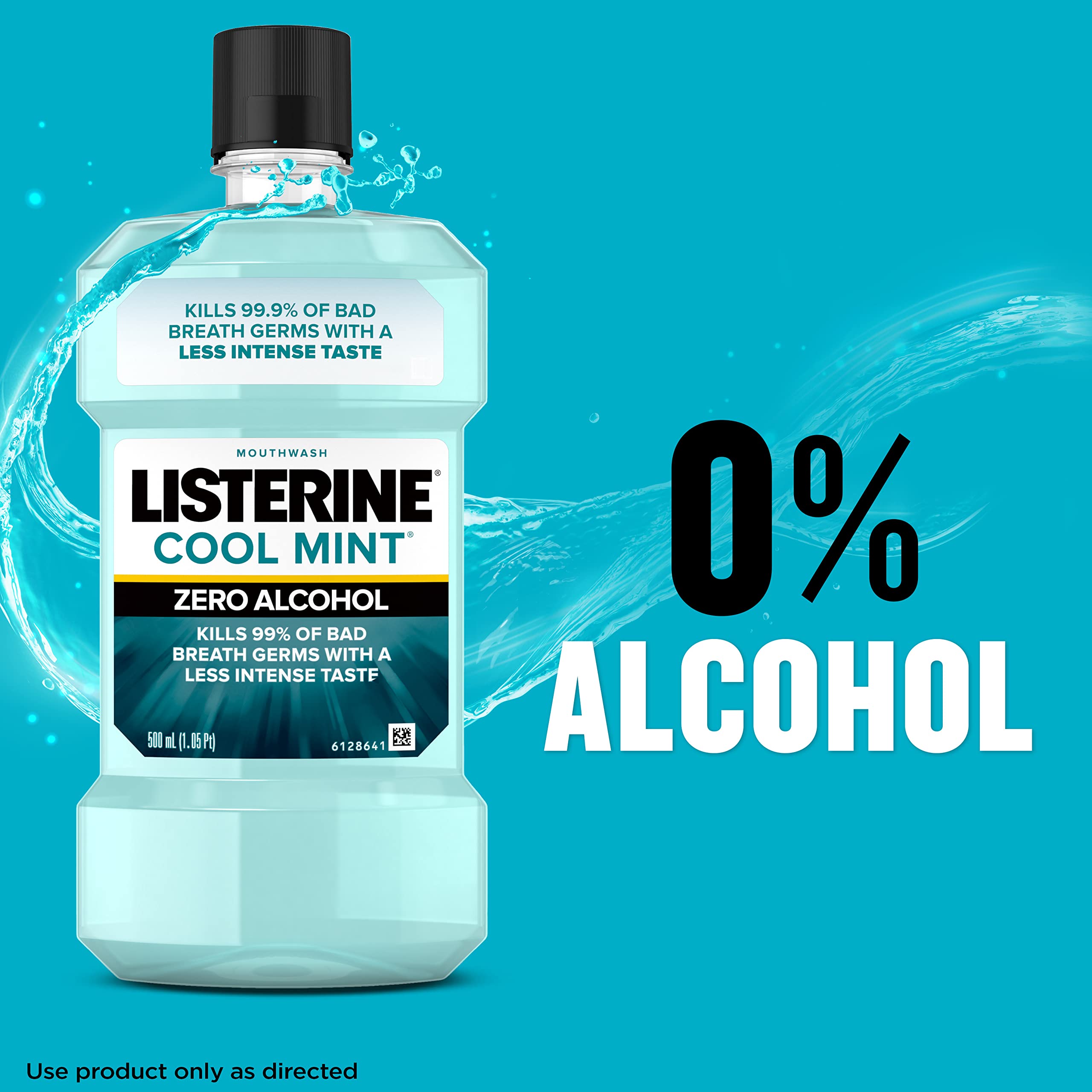 Foto 8 pulgar | Enjuague Bucal Listerine Zero Alcohol Cool Mint 95 Ml (paquete De 12) - Venta Internacional.