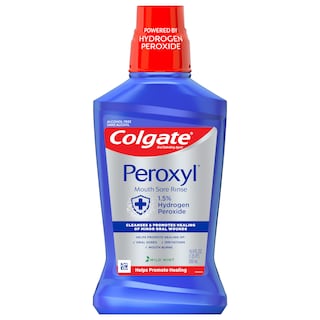 Foto 1 | Enjuague Bucal Colgate Peroxyl Antiseptic Con Peróxido De Hidrógeno Al 1,5%, 500 Ml - Venta Internacional.