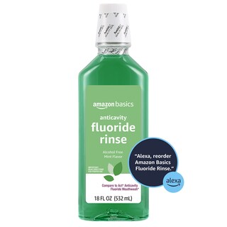 Foto 2 | Enjuague con Flúor Amazon Basics Anticaries Mint 540 Ml Paquete de 2 - Venta Internacional