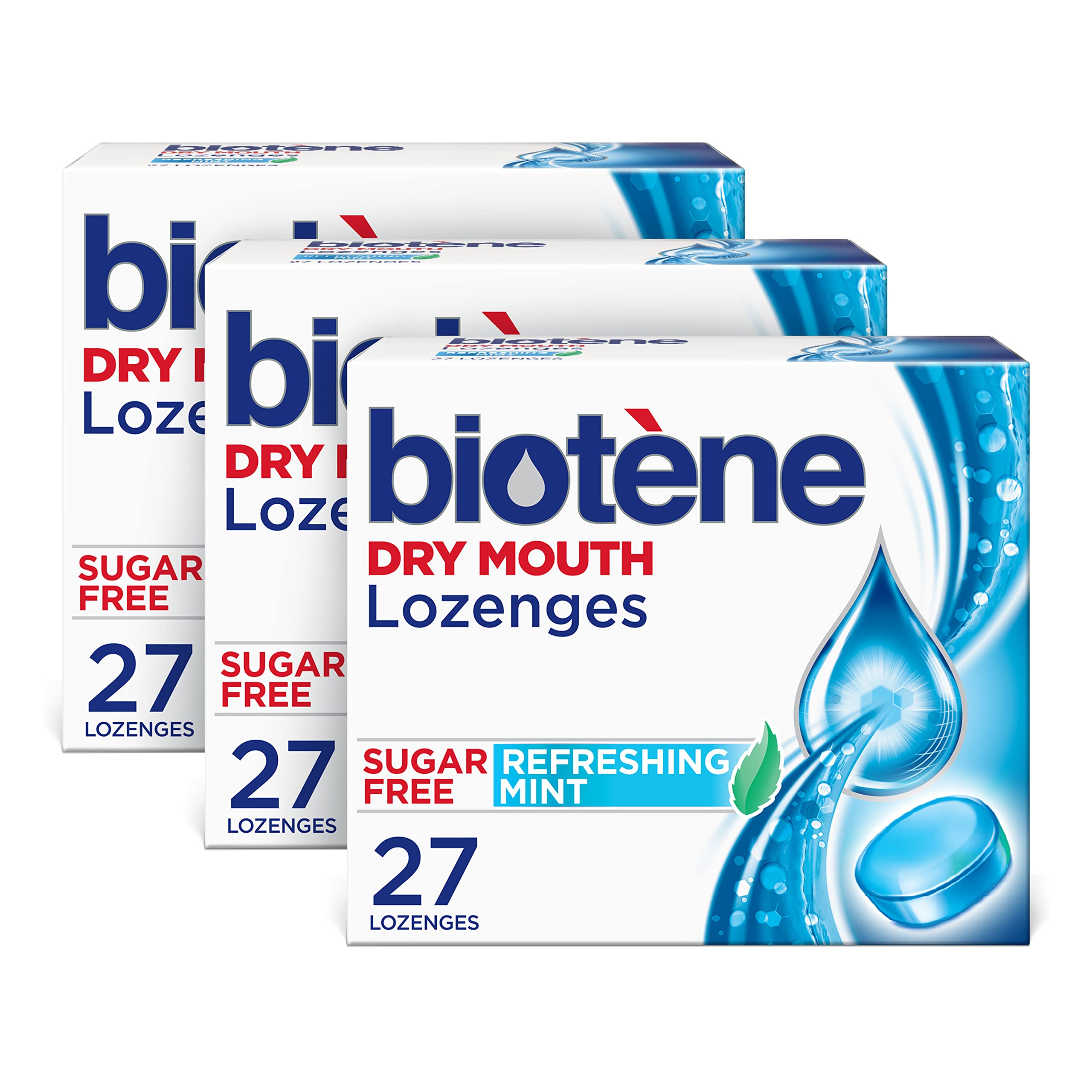 Foto 1 | Pastillas Para Boca Seca Biotène Dry Mouth Relief, 27 Unidades, 3 - Venta Internacional.