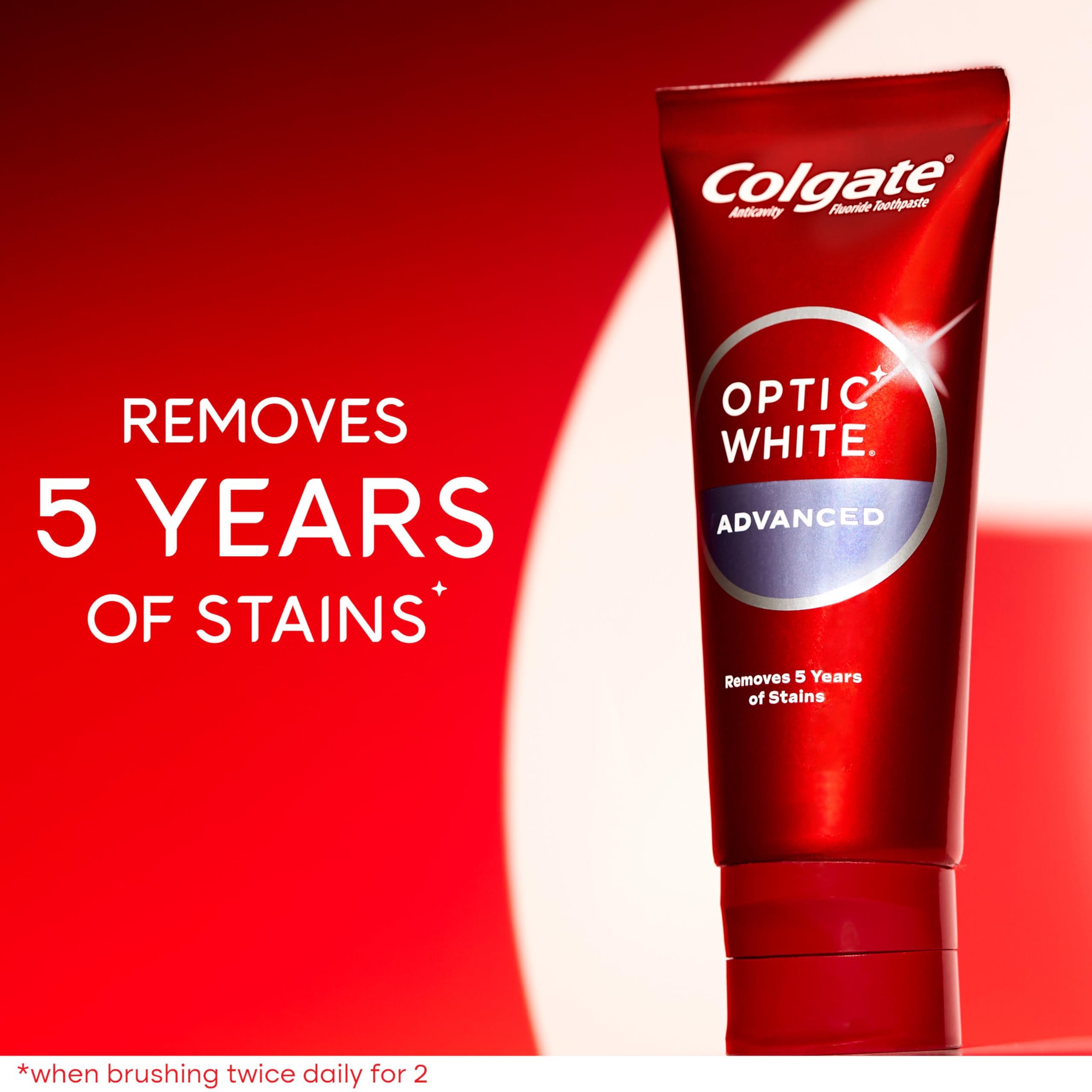 Foto 3 pulgar | Pasta De Dientes Colgate Optic White Advanced Hydrogen Perxide 90 Ml - Venta Internacional.