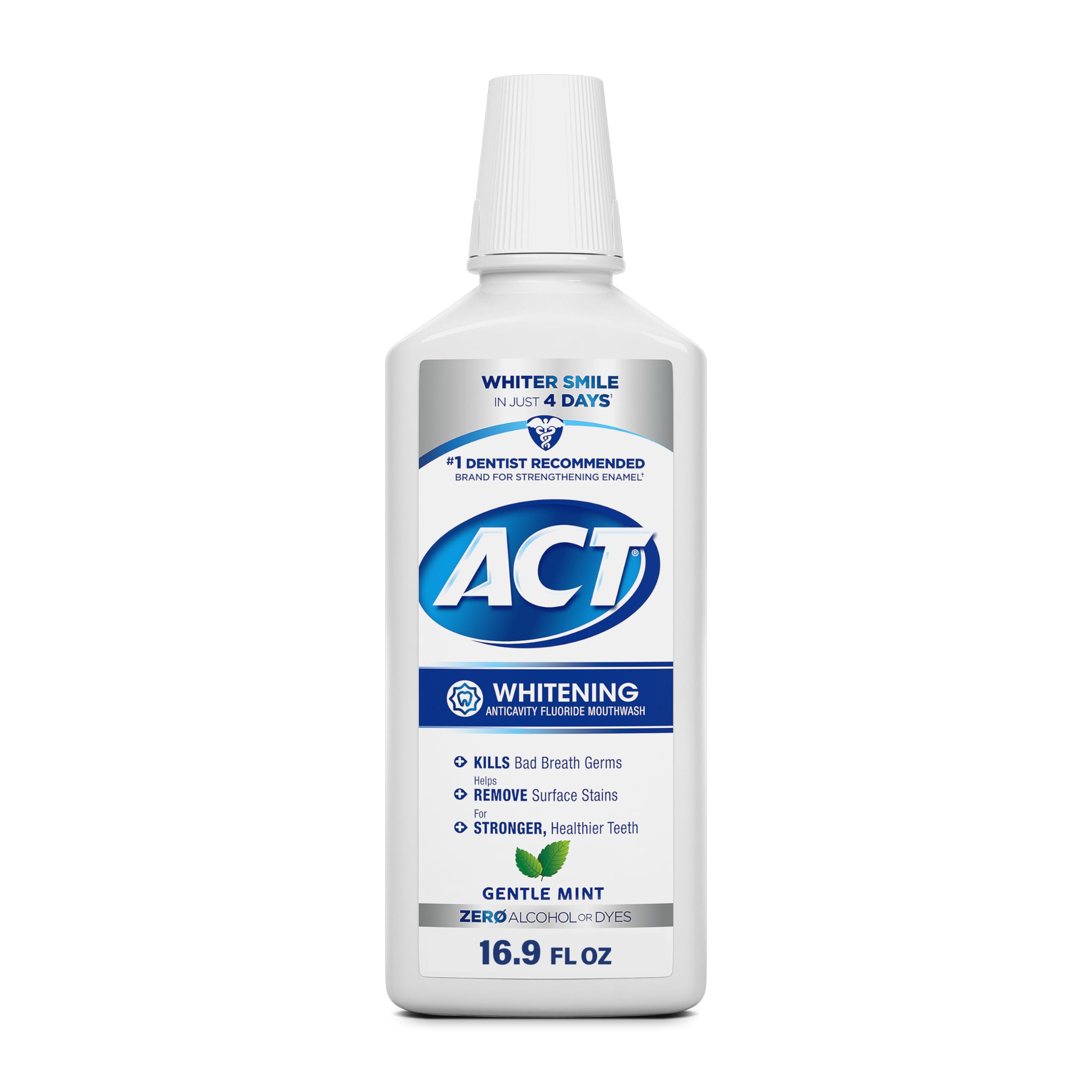 Foto 2 pulgar | Enjuague Bucal Act Whitening + Anticaries, 500 Ml, Sin Alcohol - Venta Internacional.
