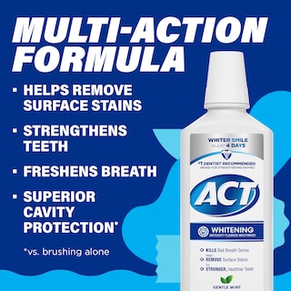 Foto 4 | Enjuague Bucal Act Whitening + Anticaries, 500 Ml, Sin Alcohol - Venta Internacional.